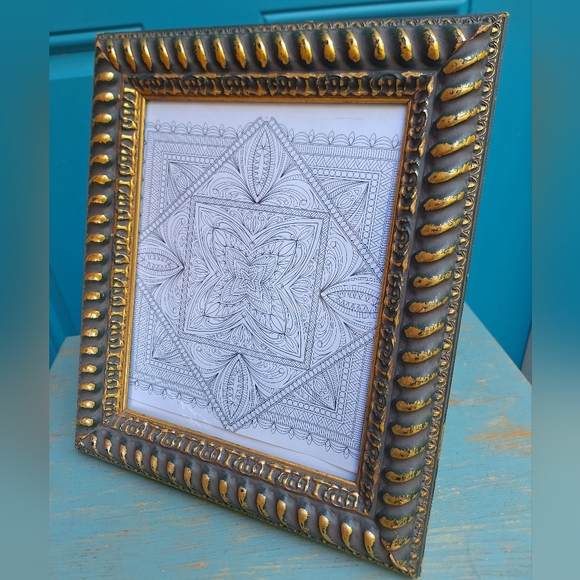 Gold Photo Frame Vintage Picture Frame Table Top Wall Decor Gold Leaf Guilding - Picture 3 of 17